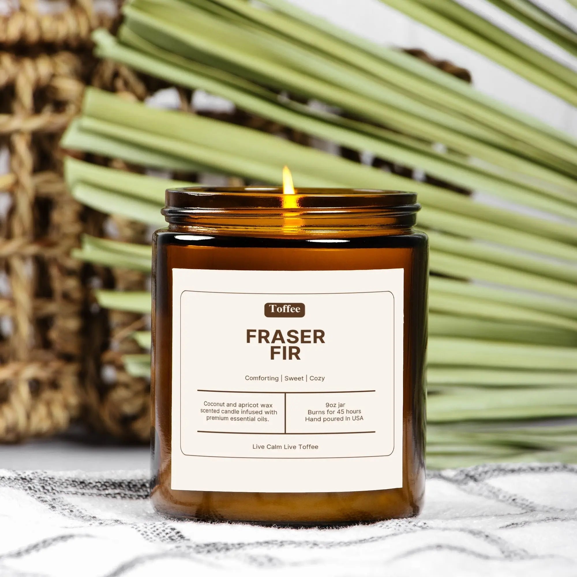 Fraser Fir Candle Amber Jar 9oz