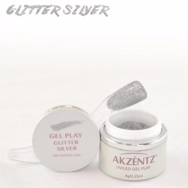 Akzentz Gel Play - Glitter Silver