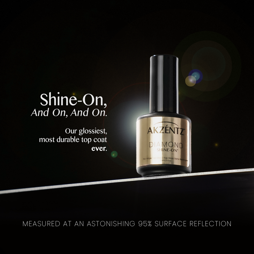 Akzentz Diamond Shine-On (No Cleanse) Gel Top Gloss