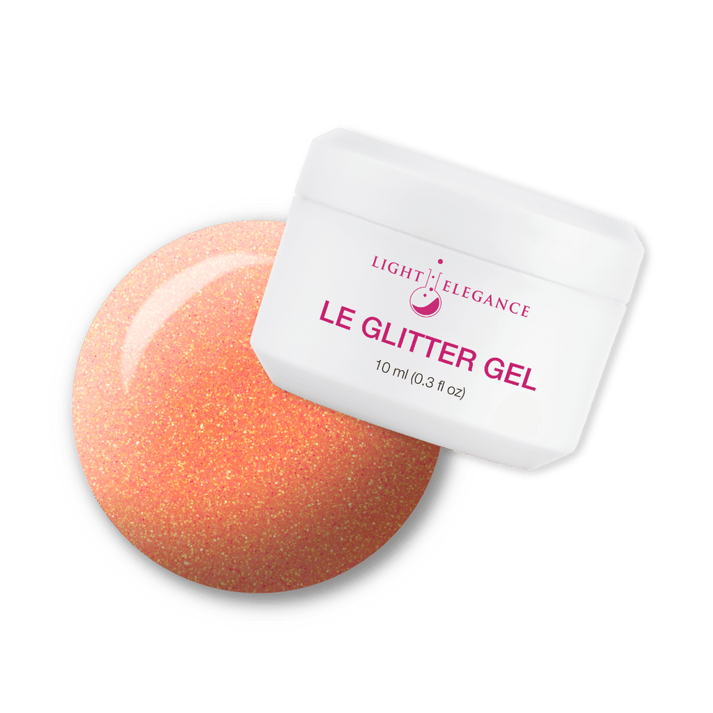 Light Elegance Glitter Gel - Orange Crush
