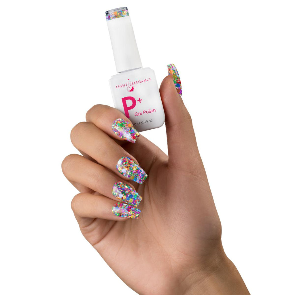 Light Elegance P+ Soak-Off Glitter Gel Polish - Everyone's A Critic