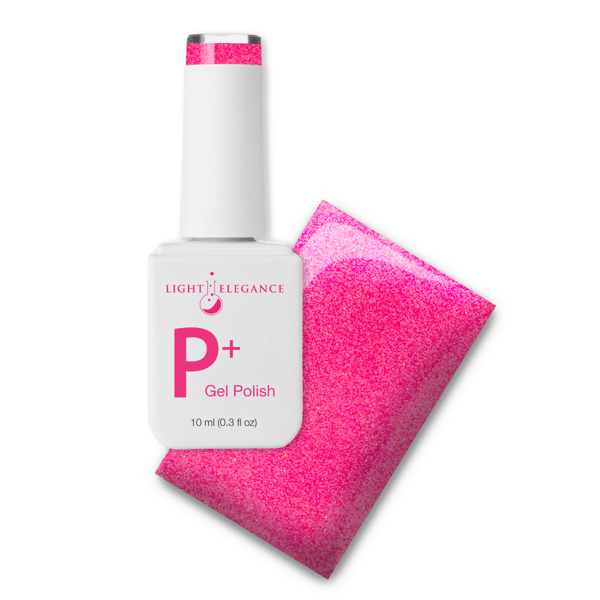 Light Elegance P+ Soak-Off Glitter Gel Polish - Pinch Me Pink