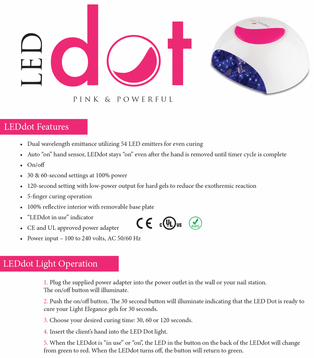 NEW! Light Elegance - LEDdot Gen4 Hybrid UV LED Nail Lamp